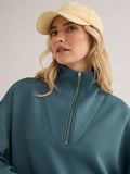 Varley Hawley Half Zip- Mallard Blue