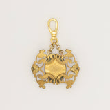 Victorian Glass Cameo with Amethyst Glass Filagree Frame Charm