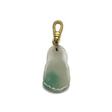Vintage Hand-Carved Pale Jade Buddha Charm