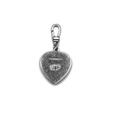 Vintage Sterling Silver Mother of Pearl Star of David Heart Charm