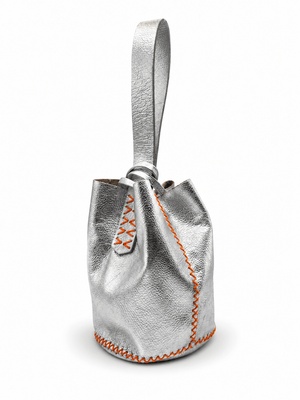 Volta Atelier Silver wristlet bag