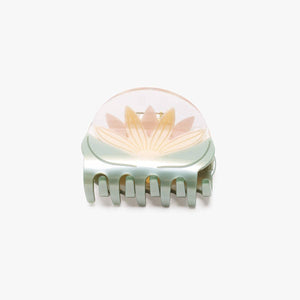 Water Lily White Lotus Flower Hair Claw Clip Accessory