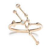 Zodiacs 14k & Diamond Taurus + Earth Ring