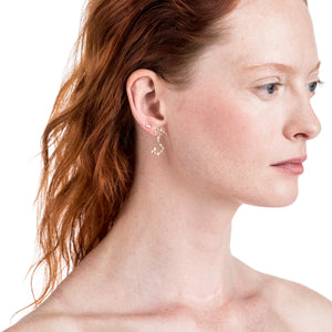 Zodiacs 14K & Diamond Scorpio + Water Stud Set