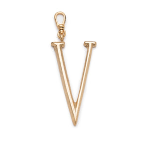 Plaza Letter V Charm