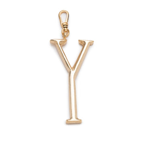 Plaza Letter Y Charm