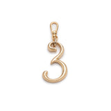 Plaza Number Charm #3 Small