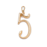 Plaza Number Charm #5 Large