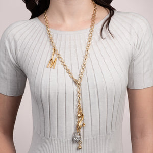 Plaza White Pearl Chain Necklace Base