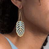 Hibiscus Earrings - Turquoise