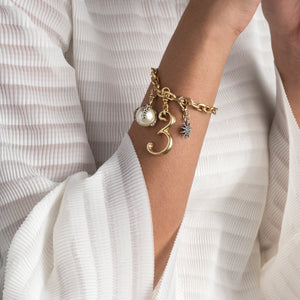 Plaza Number Charm #4 Small