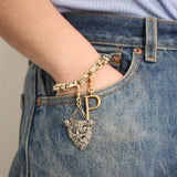 Plaza Double Oval Link Bracelet- High Shine