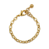 Plaza Flat Oval Link Bracelet - High Shine