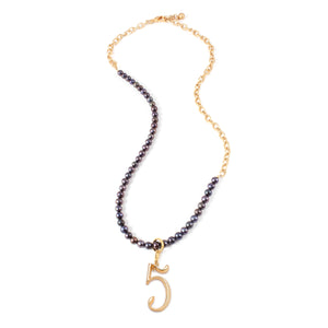 Plaza Long Peacock Pearl Chain Necklace Base