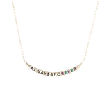 Code Word Always & Forever Necklace 10K Gold