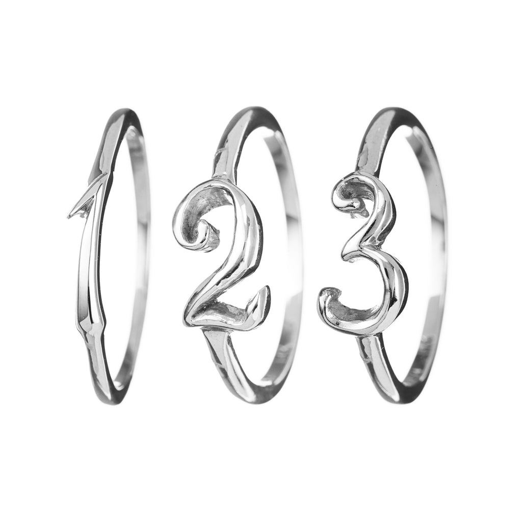 Code Number Ring Sterling Sterling Silver