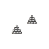 Crystal Pyramid Stud