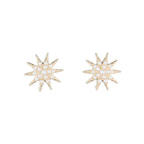 Electra Stud Gold and Pearl
