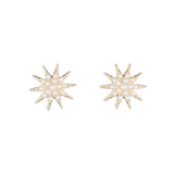 Electra Stud - Gold & Pearl