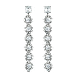 Crystal Clear Line Earrings