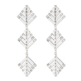 Cascadia Drop Earrings - Silver