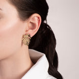 Gold Botanica Stud Earring