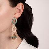 Piazza Long Post Drop Earring