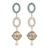 Piazza Long Post Drop Earring