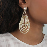 Pearl Ocean Statement Earring