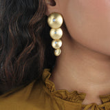 Sun Disc Mother of Pearl Earring