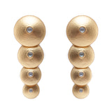 Sun Disc Mother of Pearl Earring