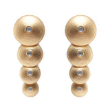 Sun Disc Mother of Pearl Earring