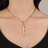 Plaza Letter B Enamel Charm - Small