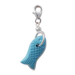 Frost Fine Turquoise Sardine Charm
