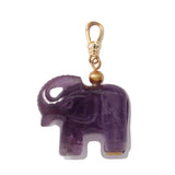 Frost Fine Amethyst Elephant Charm