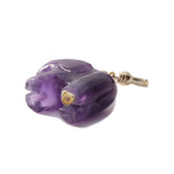 Frost Fine Amethyst Elephant Charm