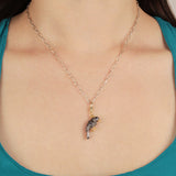 Frost Fine Black Spinel Raven Charm