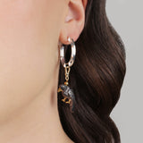 Frost Fine Black Spinel Raven Charm