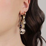 Frost Fine 14 Karat Gold Vermeil or Solid 14 Karat Gold Division Hoop
