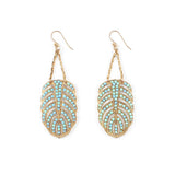 Hibiscus Earrings - Turquoise