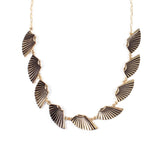 Deco Golden Wing Necklace