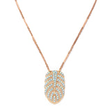 Hibiscus Pendant Necklace - Turquoise