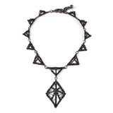 Helena Jet Glass Crystal Necklace