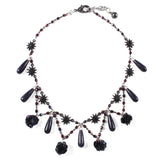 Sequin Blue Goldstone Necklace