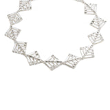 Cascades Silver Crystal Necklace