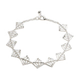 Cascades Silver Crystal Necklace