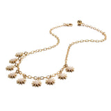 Electra Shimmer 9-Star Necklace - Gold & Pearl