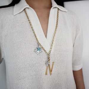 Plaza Flat Oval Chain Necklace - Long