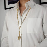 Plaza Watch Chain Necklace- High Shine