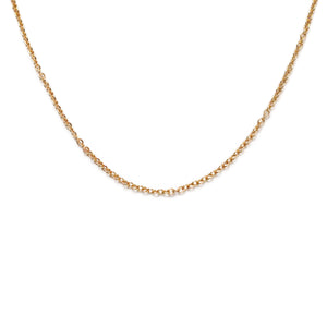 Plaza Mini Cable Link Necklace Base - Gold